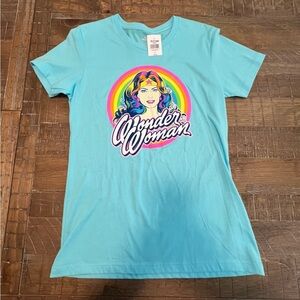 Wonder Woman Pride Graphic Tee - Light Blue NWT Size Large